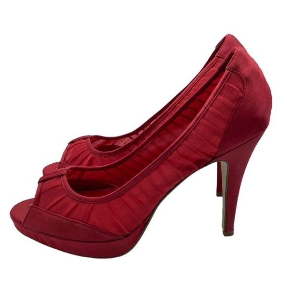 Bakers 5" Heels Women Size 10 DANIELLE Peep Toes Fabric NWOT
